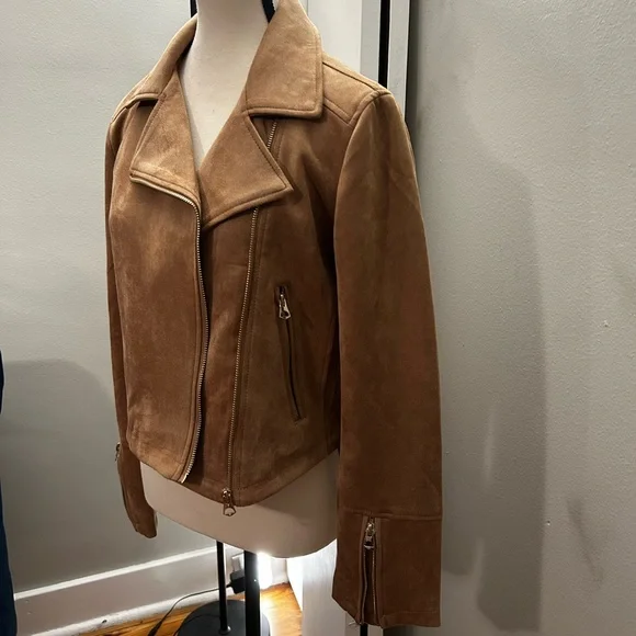 NWT Moto Jacket Asymmetrical Zip Size Medium - Picture 4 of 9